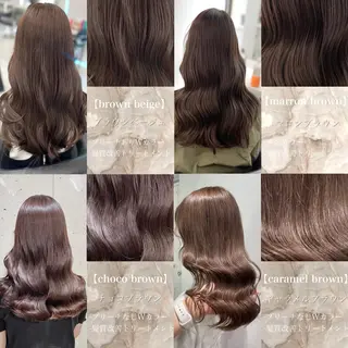 セミロング カラー ヘアアレンジ Ella所属・nana【艶髪】/ レイヤー/縮毛矯正のヘアスタイル