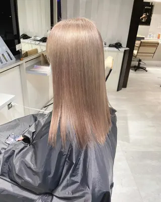 セミロング 天王寺ハイトーン rinkaのヘアスタイル