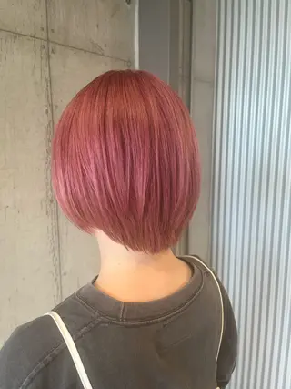 ショート カラー ヘアアレンジ 傷ませないカラー・ ボブ・リクト💥のヘアスタイル