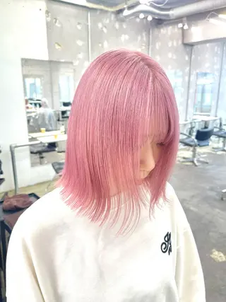 ミディアム カラー レイヤーカットとハイ トーン/HIROKIのヘアスタイル