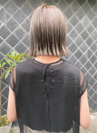 ショート カラー レイヤーウルフ エクステ磯部のヘアスタイル