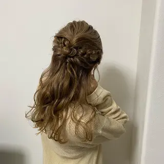 ロング ヘアアレンジ 岡山 愛のヘアスタイル