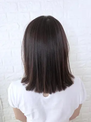 ミディアム 縮毛矯正/髪質改善 主税巧一のヘアスタイル