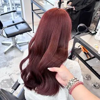 ミディアム カラー ヘアアレンジ 🥀ブリーチ× エクステ🥀あかりのヘアスタイル