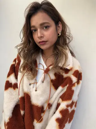 ロング カラー パーマ Lien🌿Top Stylist沖田のヘアスタイル