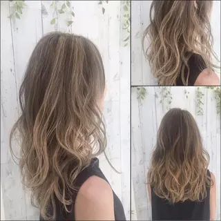 ロング カラー Ash 山田 勇太のヘアスタイル