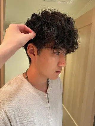 パーマ メンズ 🎀縮毛矯正／ パーマ🌀／りんのヘアスタイル