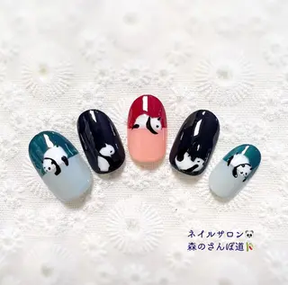 ネイル 森のさんぽ道所属・ショートネイル 森のさんぽ道のネイルデザイン