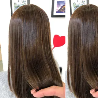 ロング パーマ Ash 山田 勇太のヘアスタイル