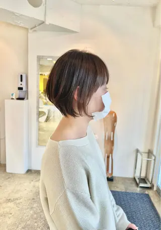 ショート カラー ショート/ボブ/縮毛 三上達大のヘアスタイル