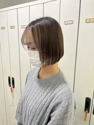 ショート ぷつっとボブ/ちゅる ピンク/mika☆のヘアスタイル