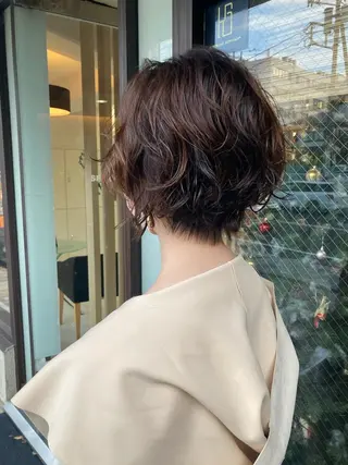 ショート パーマ 永井 大希のヘアスタイル