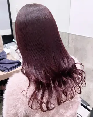 セミロング カラー 💗ガーリーヘア🎀 saki💗のヘアスタイル