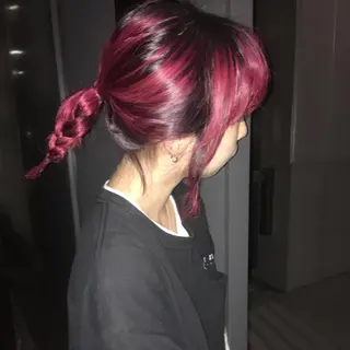 ミディアム カラー ヘアアレンジ ピンクベージュ/新潟 万代/高橋桃葉🍑のヘアスタイル