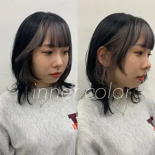 ミディアム カラー レイヤーカット/艶髪 ✨💭KIRARIのヘアスタイル