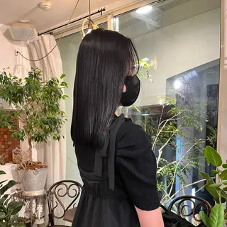 セミロング カラー 高原 優のヘアスタイル