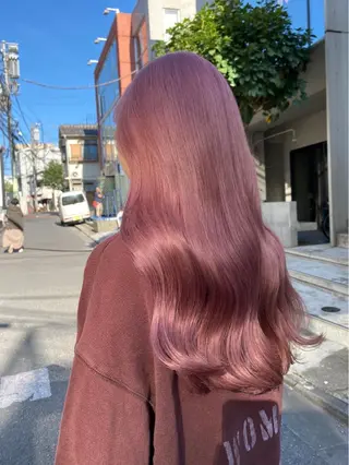 ロング カラー ヘアアレンジ 🎀暖色カラー🎀 ♡yurika♡のヘアスタイル