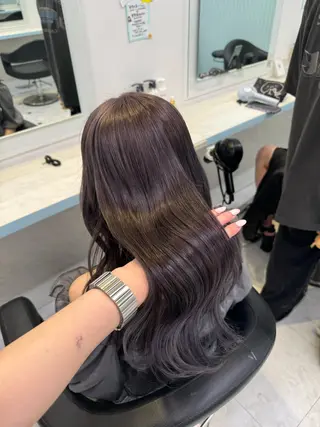 ロング カラー 🩷モテ髪＆透明感 🩷ミルクティー🩷のヘアスタイル