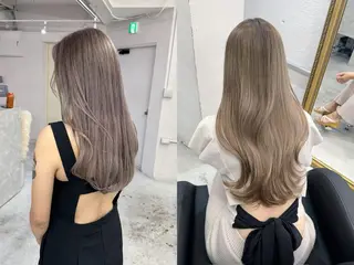 セミロング ブリーチ.バレイヤー ジュ.REAL心斎橋のヘアスタイル