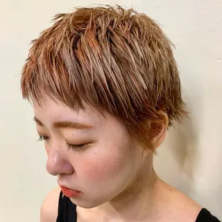 ショート カラー 溝口 和弘のヘアスタイル