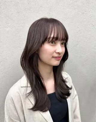 カラー 💍透明感💍 上岡夕理香のヘアスタイル