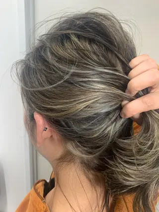 ミディアム 家田 竜のヘアスタイル