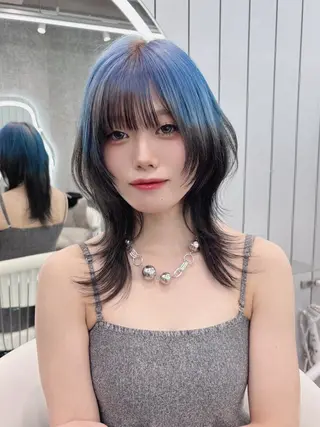 ミディアム 大宮🫧艶カラー🩵 YUIのヘアスタイル