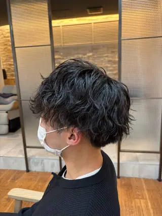 ショート パーマ メンズ メンズ✨パーマ 大室雄基のヘアスタイル