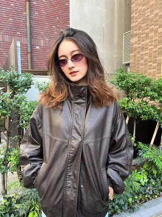 ミディアム NOUN所属・eri kinjoのヘアスタイル