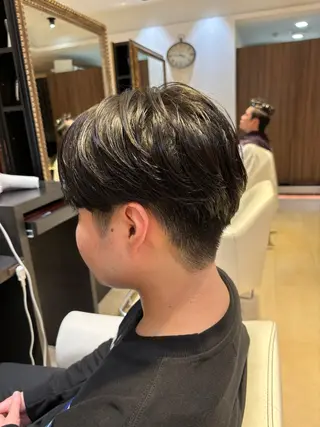 ショート パーマ メンズ カルマパーマ韓国ヘア shiryuのヘアスタイル