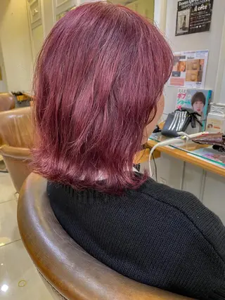 ショート カラー ボブ ブリーチ/miinaのヘアスタイル