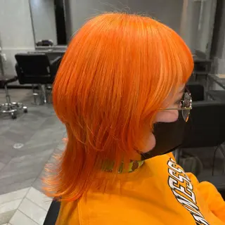 ミディアム カラー ヘアアレンジ est hair 池袋西口店所属・😈派手髪/ 地雷系 /　KALIN😈のヘアスタイル