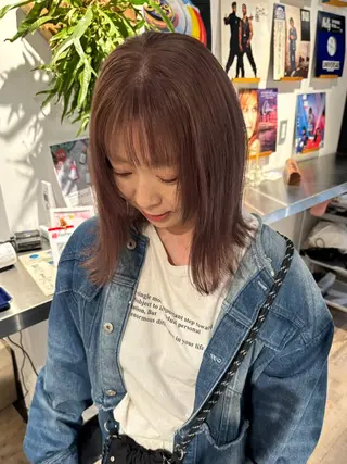ミディアム カラー tender🐬 まゆかのヘアスタイル