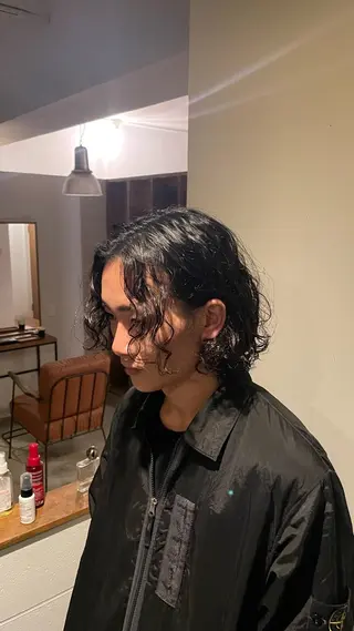 ショート パーマ メンズ arti所属・坂口 歩夢のヘアスタイル