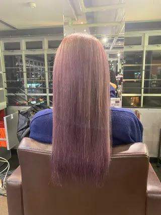 ロング カラー 杉下 愛純のヘアスタイル