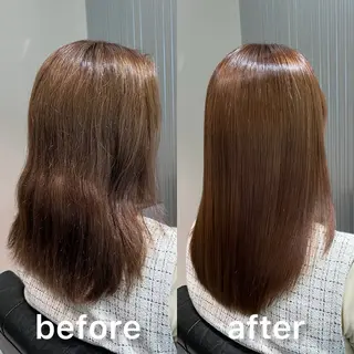 ミディアム パーマ KIZU 髪質改善 オカルト怪談のヘアスタイル