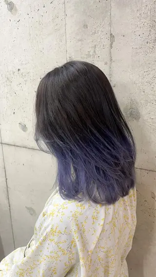 ミディアム カラー youres hair 髪質改善トリートメント&ヘッドスパ  新宿三丁目店【ユアーズヘア】所属・🦋透明感カラー 👑NODOKA🦋のヘアスタイル