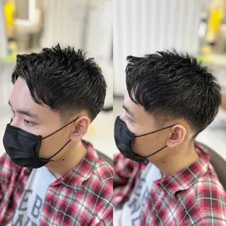 ショート メンズ 堀口 彩佳のヘアスタイル