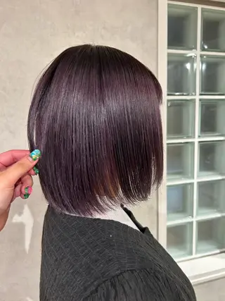 ショート カラー ayano🍒パーマ 暖色カラーのヘアスタイル