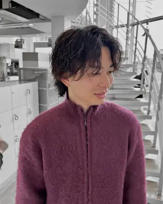 ショート パーマ メンズ メンズ🔥 撮影モデル募集のヘアスタイル