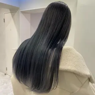 セミロング カラー ワインレッド 🍒KAHOのヘアスタイル