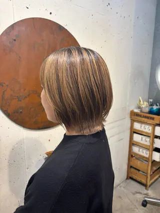 ショート カラー 🧃吉祥寺/ボブ レイヤー/カサイ🧃のヘアスタイル