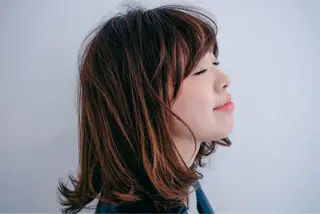 ミディアム 佐藤 旭のヘアスタイル