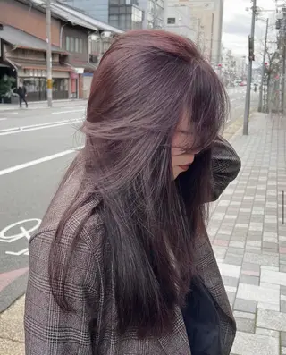 ロング カラー むっち〜/ケアカラー /似合わせcutのヘアスタイル