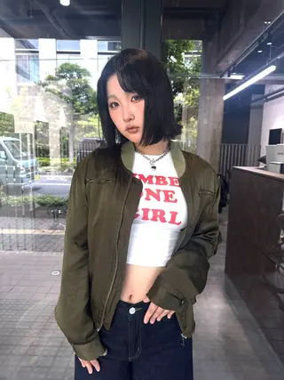 ofF elua所属・中川 穂乃果のヘアスタイル