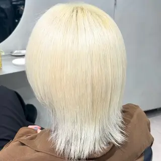 ミディアム カラー ONYX 表参道所属・表参道/ハイライト 髪質改善ストレートのヘアスタイル