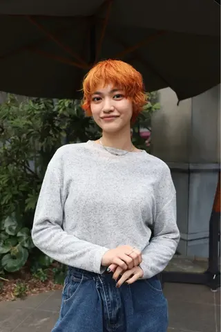 ショート カラー パーマ 似合わせカット /パーマ岡本淳平のヘアスタイル