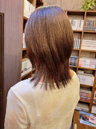 ミディアム カラー 船引 竜将のヘアスタイル