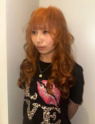 ロング カラー 松本 雪愛のヘアスタイル