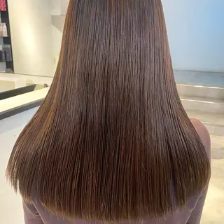 ロング 酸性ストレート・ メンズ 三原 楊子のヘアスタイル